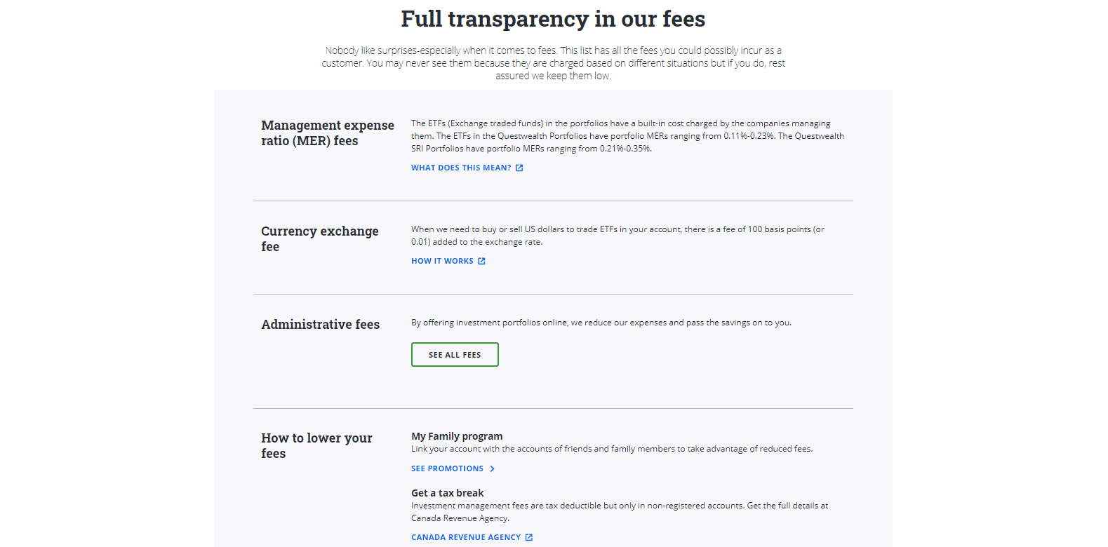 Questrade Review Questwealth portfolio pricing Questrade Review Questwealth portfolio pricing